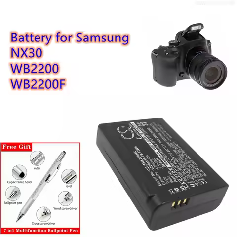 Camera Battery 7.6V/1200mAh BP1410, EDBP1410 for Samsung NX30, WB2200, WB2200F