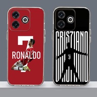 D18 CR7 Ronaldo Transparent Case for Infinix Smart 9 8 7 Pro