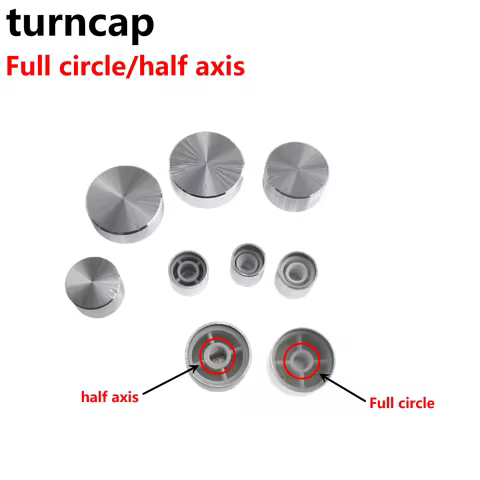 10pcs Silver 6mm Shaft D O 13X13 15X10 15X13 20X10 20X13 30X10 25X10 Hole Amplifier Knob for Rotary 