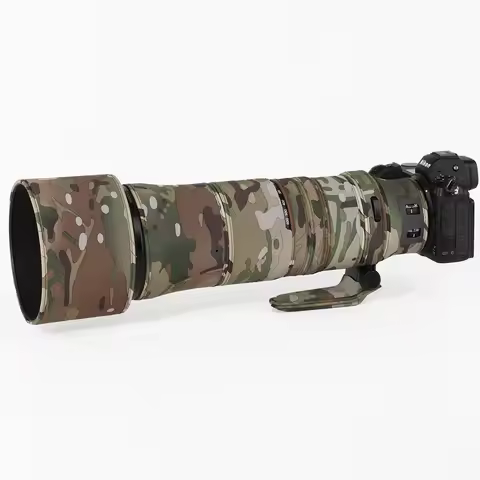 CHASING BIRDS camouflage lens coat for Nikon Z 180-600 mm F 5.6-6.3 VR waterproof and rainproof lens