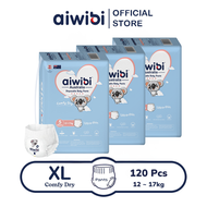 (3 Pack) Aiwibi Comfy Dry Premium diaper pants Breathable Diaper pants Ultra-thin Soft diapers M/L/X