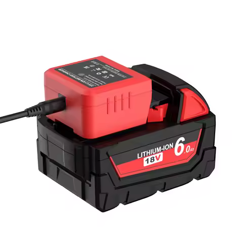 for Milwaukee 18V M18 Battery Charger Replacement Portable Mini Quick Charger for Milwaukee DIY Char