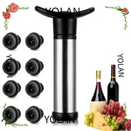 YOLANDAGOODS1 Wine Stopper Vacuum Pump, Keep Wine Fresh Bottle Stopper Air Lock Aerator, Durable Saver Sealing Stainless Steel Easy to Use Wine Saver Pump Wine Bottles