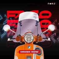 Front Wind Shield FACO 2 Layers For VESPA GTS Year 2023 CODE: FA22821