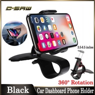 C-SAW New Car Dashboard Phone Holder Universal Hidden Parking Number stand 360 Degree Rotation GPS Phone Anti-skid Clip Stand Sponge protection Anti-scratch For IPhone 12 Mini 11 Pro Max VIVO Y12/15/17 OPPO A3s A5s Huawei Samsung Xiaomi Mobile Phone