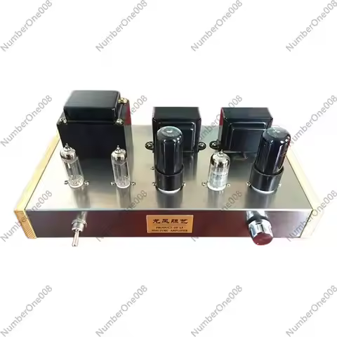 6N2 6P6P Single-Ended Tube Amplifier Kit/Finished, HiFi Class A Vacuum Tube Power Amp 6W for Desktop