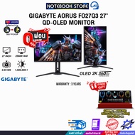 [ผ่อน 0% 10 ด.]GIGABYTE AORUS FO27Q3 27" QD-OLED MONITOR(OLED 360Hz)/ประกัน 3 Years