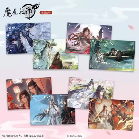 Original Official Grandmaster of Demonic Cultivation MDZS Wei Wuxian Wangji Postcard Postal Cards Co