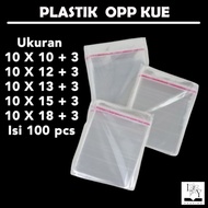 (CONTENTS 100 PCS) OPP Seal Cake Plastic Clear Packing Plastic/ Opp Seal Plastic/ OPP Glue Plastic/ 