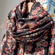 (輕盈保暖)Kani卡尼丨羊絨圍巾Pashmina-夜花信