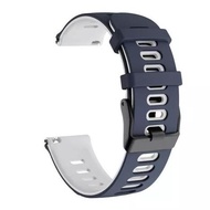 original strap tali jam rubber twotone samsung galaxy watch 3 45mm lug - navy white