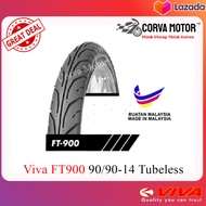 Corva Motor Tayar Motosikal Tubeless Viva Ft900 Tubeless Tyre 90/90-14 70/90-16 80/90-16 60/80-17 70