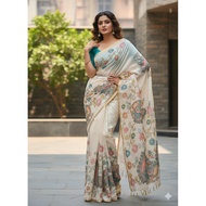 [1 MINUTE SAREE] PURE READYMADE LINEN SAREE