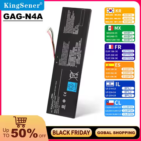 KingSener GAG-N4A Laptop Battery for Gigabyte Aero 15 OLED XD 15 RP75 16 RP86 17 HDR YD 17 XE4 16 YE