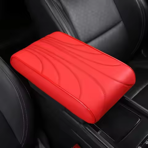 Leather Car Central Armrest Pad Armrest Protective Multi-color Console Box Mat Padding Protective Un