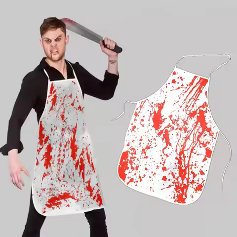 Halloween Party Dress Up Butcher Blood Apron Horror Party Apron Halloween Decorations Party Supplies