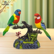 [SONONIA] Talking Parrots Electric Bird Ornament Sturdy ,Creative Home Office Desk Decoration, Talki