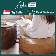 round Seat ottoman Cushion Tatami floor Stool leather