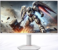 全新HKC 23.8英吋2K180HZ白色電競IPS顯示器升降海景房