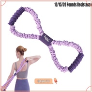TOPBEAUTYMY 8-Line Puller, Silicone Rope 10/15/20 Pounds Resistance Yoga Tensioner, Portable Multi-f