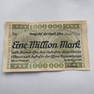 Antique Vintage Coins 1923 Germany 10 million Mark Banknotes 10 million Large Ticket Ornaments 7.25