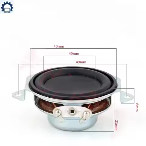 ZJ- 2Pcs 1.5 Inch Full Range Sound Speaker 40mm 4 Ohm 3W 8 Ohm 5W Bluetooth Speaker Home Theater HIF