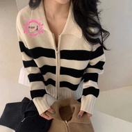 FX SHOP ZIPPER LONG SLEEVE PREMIUM KNITPOLO