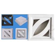 Precast concrete louver blocks hard plastic mold breeze block #3 resuable mold 1000x