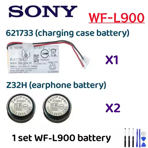 3.7V 300mAh 621733 Z32H Battery For SONY Linkbuds WFL900 WF L900 Charging BOX Case Battery +tools
