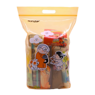 ถุงใส่บาตร ถุงใส่สังฆทาน  มี 2 SIZE ให้เลือก SIZE S และ Size M ถุงจัดของใส่บาตรแบบซิปล็อค | SUNZIP