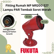 MERAH FUKUTA brand MP 200 E27 Lamp Fitting Outdoor Spotlight Fitting/ Par mp200 red paint Fitting ir