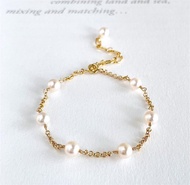 Akoya珍珠 珍珠串飾手鍊 7顆