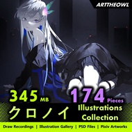 🔥 Digital Illustration Art - クロノイ 🔥 Anime Figure | CG Art Digital Drawing Book | Smart Drawing Table