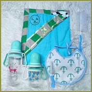 ☪ ◹ ✤ SET2| HOOD PRANELA WITH FEEDING BOTTLE SET WITH BRUSH&BIB|RECEIVING BLANKET,SWADLE FOR NEWBOR