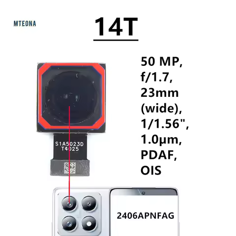 50MP Rear Back Camera For Xiaomi 14T Main Backside View Big Camera Module Flex Replacement Repair Sp