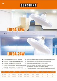 Sunshine LED UFO Lamp 18W Warm White