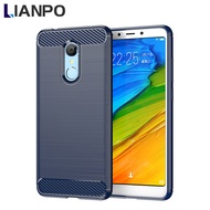 LIANPO For Redmi 5 Plus Redmi 5A Redmi 5 Phone Case Armor Carbon Fiber TPU Soft Silicone Back Cover