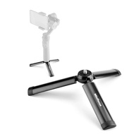 【Stylish】 Metal Mini Tripod Desk Table Stand Compact Tripod For Smooth 4 X Osmo Mobile 3 2 Vimble 2 Gimbal Vlog Handle Grip Cameras