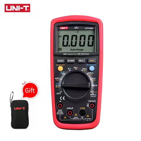 UNI-T UT139C UNIT Digital Multimeter Auto Range True RMS Meter Capacitor Tester Handheld 6000 Count