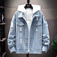 【Ready Stock】 Denim jacket  musim bunga dan musim luruh baru versi Korea koboi jaket lelaki trend pelajar kacak kasual jaket lelaki puncak musim luruh