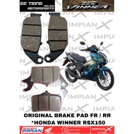 BRAKE PAD FR / RR *06455-K56-N01TH (FR) / *06435-KPP-T01 (RR) FOR HONDA WINNER RSX150 ORIGINAL BSH H
