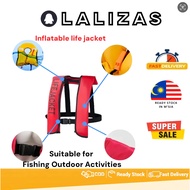 Inflatable life jacket, sea fishing yacht rescue life jacket with gas cylinder automatic inflation