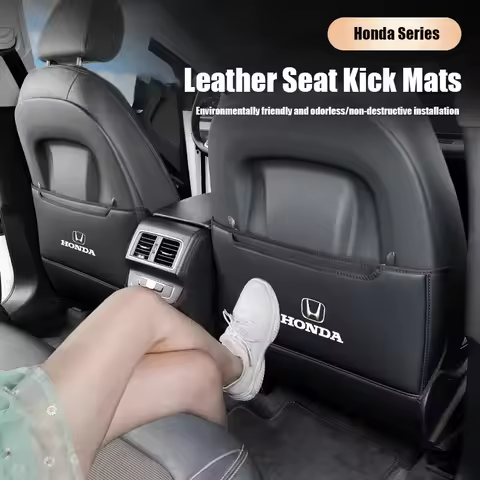 1Pcs Car Anti-Kick Pad Seat Back Protector Cover For Honda Civic Accord Fit Jazz CRV BRV HRV Insight
