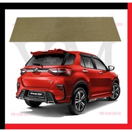 PERODUA ATIVA REAR CAR NUMBER PLATE IN PLATE FULL LICENSE PLATE BLACKBOARD + WHITE PLASTIC FONT NUMB