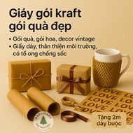 Kraft Flower, Leopard, Honeycomb Wrapping Paper – Combo of 10 Sheets 51x73-73x102 – Decor Gift, Cafe