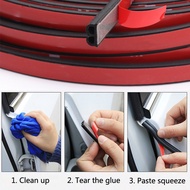 Car Sound Proof Rubber Door Seal Soundproof With Adhesive Tape Wind