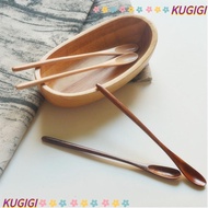 KUGIGI Wooden Spoon Kids Spoon Handmade Tableware Home Living Rice Soup Honey Tea Scoops
