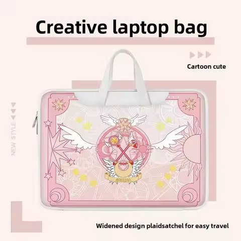 Magical Sakura Cute Laptop Bag Waterproof and Anti-fall MacBook 12/13.3/15-inch Universal Portable H