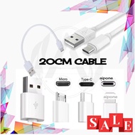 💕SUPER CHEAPEST💕20CM USB Type-C &amp; Micro Fast Charging Data Cable 1M Wire Cord Quick Charging Line Mi Laptop Phones