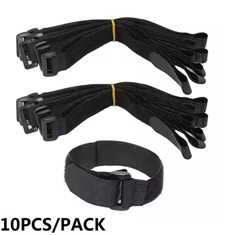 10Pcs Self-adhesive Nylon Hook&Loop Strap Cable Ties Reusable Fastening Eachine&Lipo Battery RC Acce